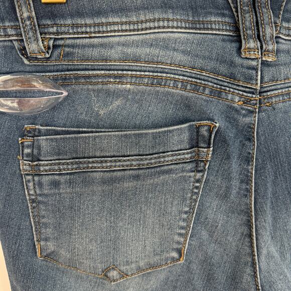 Democracy AB Technology Jeans Medium Wash Mid Rise Skinny Stretch Women's Size 4 - Picture 4 of 8